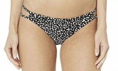 Pantalones de bikini Volcom para mujer Aint Dot You Hipster negros talla SM ZP-3824 Foto 1 de 2