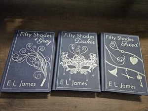 SIGNED Fifty Shades Trilogy by E.L. James 10th ANNIVERSARY EDITION (2022, HC) - Picture 1 of 7
