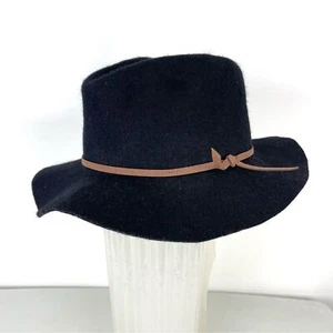 NEW Brixton Valley Fedora Hat Black Felt Wool One Size - Picture 1 of 8
