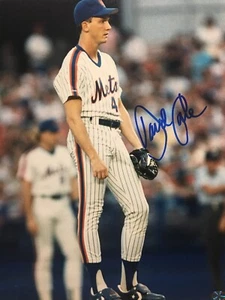 FORMER MLB PITCHER DAVID CONE AUTO 8 X 10 PHOTO NY YANKEES METS KC ROYALS COA - Picture 1 of 2