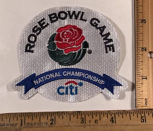 2010 Rose Bowl Game National Championship  Jersey Patch NCAA Football Citi Bank - Picture 1 of 2