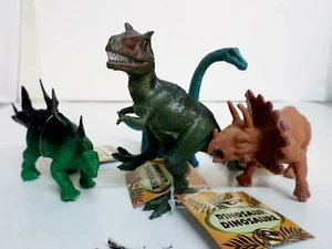 NEW Poly bag 4 Pc 5"- 6" Long Dinosaur Action Figures LOT Jurassic Fun T- REX! - Picture 1 of 12