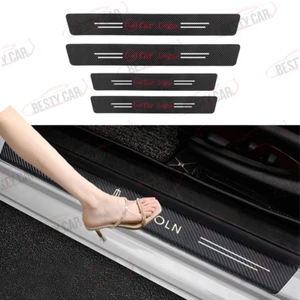 4PCS For Lincoln Car Door Sill Cover Decal Sticker Protector Guard Anti-Scratch - Bild 1 von 8