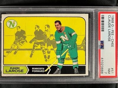 1968 O-Pee-Chee OPC Hockey 51 Claude Larose Very Tough Only 19 Graded higher - Image 1 of 2