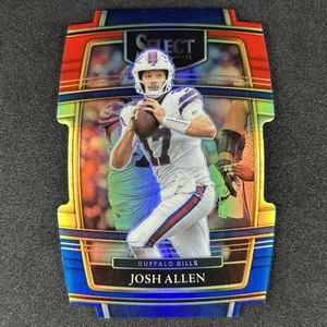 2021 Josh Allen Panini Select Concourse Red White & Blue Die-Cut #6 - Picture 1 of 3