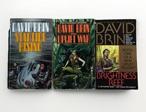 Startide Rising The Uplift War & Brightness Reef de David Brin de bolsillo de colección - Imagen 1 de 4
