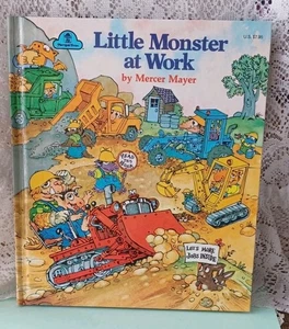 VINTAGE 1978 CHILDREN'S BOOK HARDCOVER LITTLE MONSTER AT WORK BY MERCER MEYER - Imagen 1 de 6