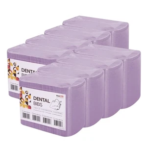 1000 baberos dentales para pacientes OneMed púrpura, 2+1 capas toallas médicas para tatuajes 13"x18" - Imagen 1 de 6