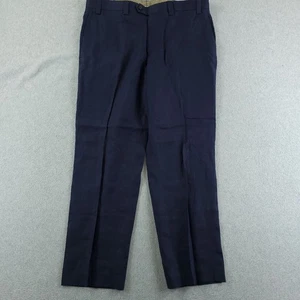 Lauren Ralph Lauren Pants Mens 36x30 Navy Blue 100% Linen Dress Slacks Classic - Picture 1 of 12