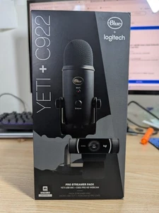 Micrófono Yeti Azul y Logitech C922 PRO HD Webcam Pro Streamer Pack NUEVO - Imagen 1 de 6