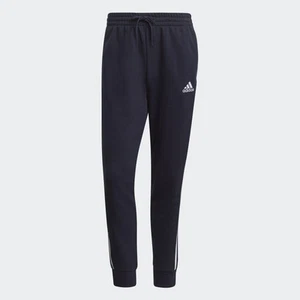 adidas men Essentials French Terry Tapered Cuff 3-Stripes Pants - Picture 1 of 6