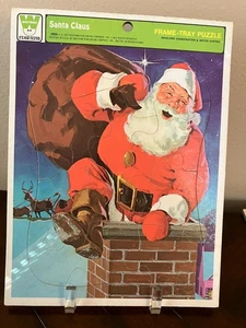 Vtg 1971 Whitman Santa Claus Holiday Christmas Frame-Tray Children's Puzzle  - Picture 1 of 1