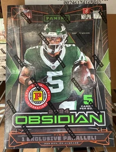 2024 Panini Obsidian Football INTERNATIONAL BOX Factory Sealed 5 Cards - Picture 1 of 1