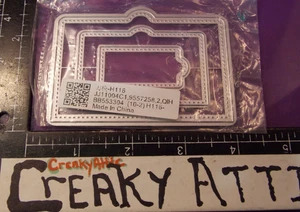 ETIQUETAS ETIQUETAS CARPETAS 3 METAL TROQUELADO EN SECO RELIEVE SIN MARCA H116 CREAKYATTIC - Imagen 1 de 1