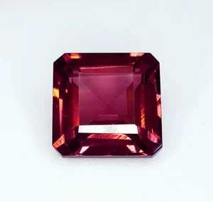 Loose Gemstone Certified 10 Ct Natural Padparadscha Sapphir Square Cut A+ Gems - Picture 1 of 13