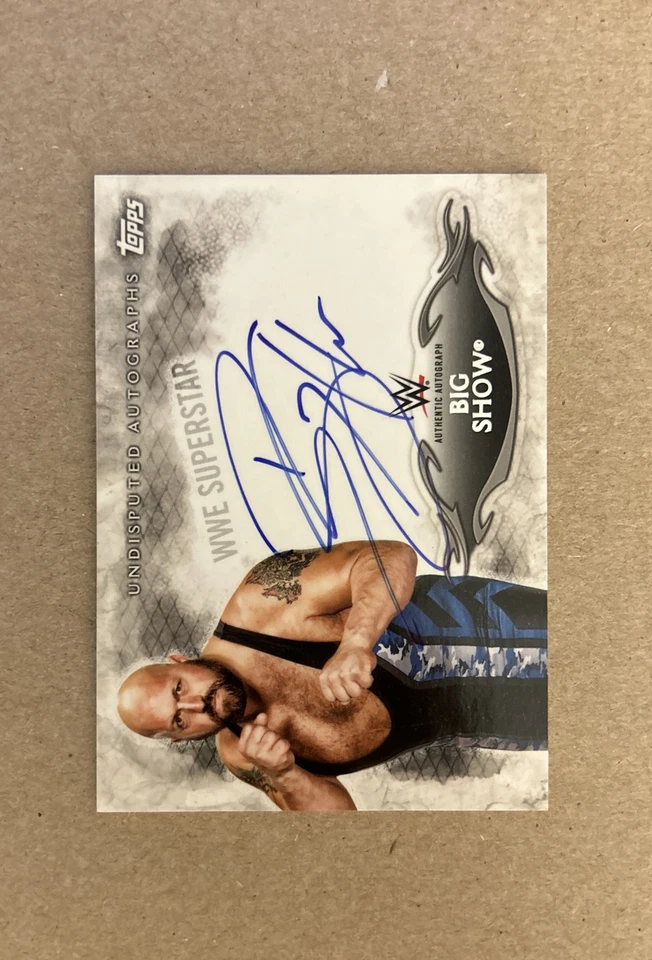 2015 Topps WWE Undisputed Superstar Big Show Autograph Card  - Image 1 of 2