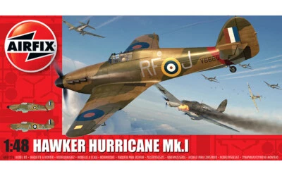 Hawker Hurricane Mk.1 1:48 Plastic Model Kit AIRFIX - Immagine 1 di 3