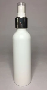 Empty 200ml White Boston bottles And Shiny Silver Atomiser spray ANY AMOUNT - Picture 1 of 1