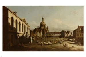 Bellotto Bernardo NEUMARKT IN DRESDEN Fine Art Gemälde Poster 20x30 RAR! - Bild 1 von 1