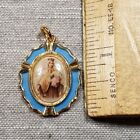 Vintage Pendant Medal Our Lady Of Mt Carmel Shrine New Jersey Christian H64