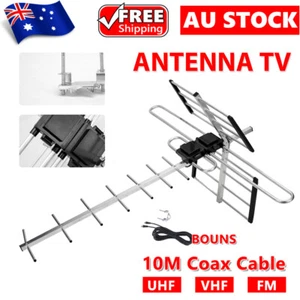 Digital Outdoor TV Antenna FM UHF VHF Australian Amplifier Booster Waterproof - Picture 1 of 12