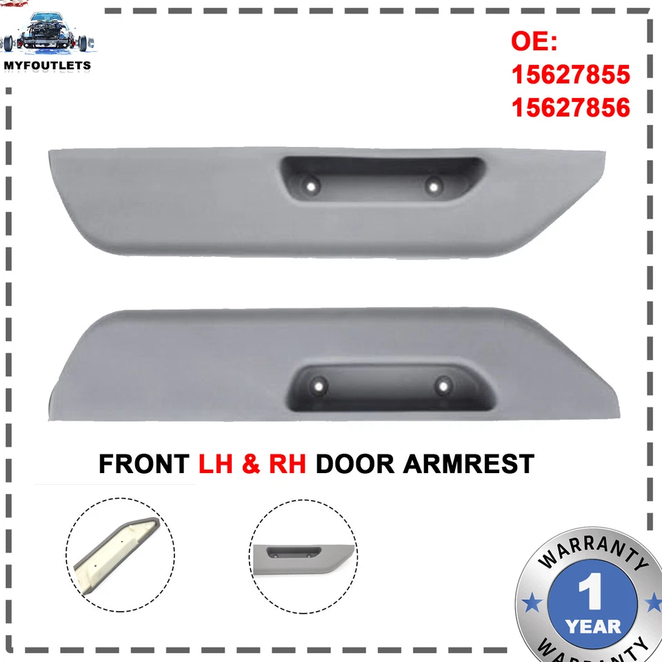 Front LH & RH Door Armrest For 88-94 90 Chevy GMC C1500 C2500 C3500 K1500 K2500 - Imagem 1 de 4