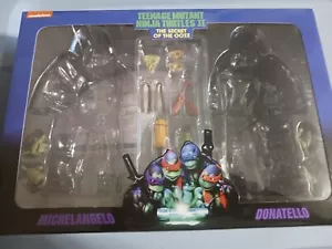 NECA TMNT Secret Of The Ooze Michaelangelo And Donatello Caja y Accesorios SOLAMENTE* - Imagen 1 de 10