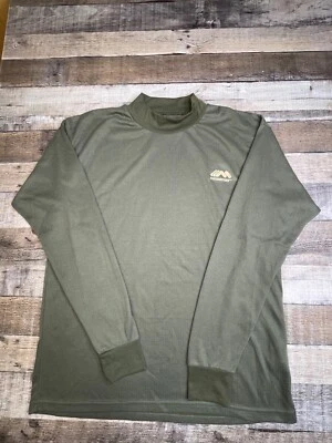 Camisa Medalist Capa Base Térmica Para Hombre XL Verde Exterior Cuello Simulado Hecha en EE. UU. Foto 1 de 4