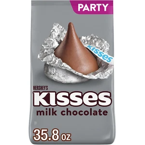 KISSES Milk Chocolate Candy Party Pack, 35.8 Oz - Picture 1 of 12