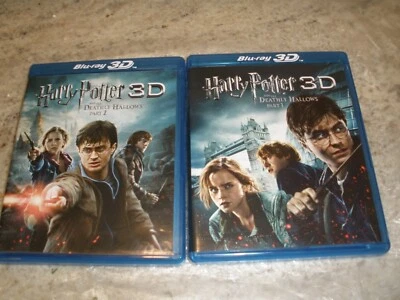 HARRY POTTER AND THE DEATHLY HALLOWS 1-3 BLU RAY 3D & DVD - Image 1 of 4