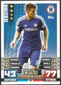 TOPPS MATCH ATTAX 2014-15- #068-CHELSEA & BRAZIL-OSCAR - Picture 1 of 1