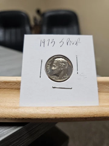1973-S Proof Roosevelt Dime San Francisco Actual Coin Pictured Cover