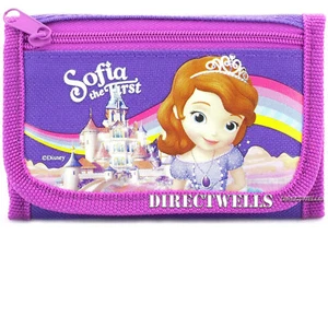 Disney Princess Sofia Authentic Licensed Trifold Purple Wallet for Children - Picture 1 of 2