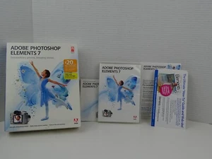 Adobe Photoshop Elements 7 Software for XP/Vista with Registration Code Boxed - Picture 1 of 6