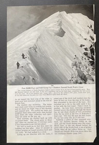 1953 original magazine photo mt mckinley west buttress hackett gale - Picture 1 of 2