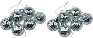 Silber Mini Disco Spiegelkugel Christbaumkugel Home Party Deko Geschenk F - Bild 1 von 1