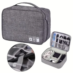 Electronics Organizer Travel Cable Organizer Bag Waterproof Portable Digital Sto - Picture 1 of 11