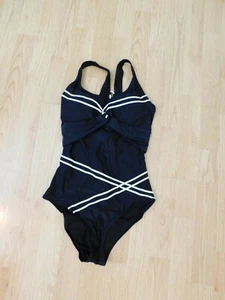 Womens One Piece Black and White Swimwear Small (size 4-6) New - Picture 1 of 3