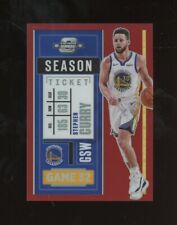 2020-21 Contenders Optic Red Prizm Season Ticket #20 Stephen Curry Warriors 