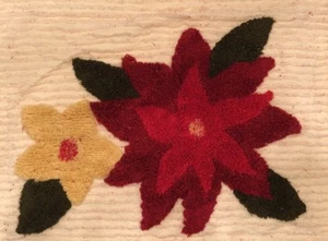 Coppia di federe per cuscini vintage in ciniglia motivo floreale - Foto 1 di 5