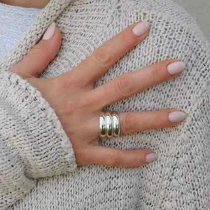 Solid 925 Sterling silver Band & Statement Ring Handmade Ring All Size - Picture 1 of 6