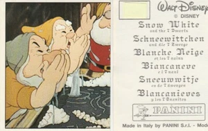 BIANCANEVE E I 7 NANI # 107 (Figurine Panini - con velina originale - anno 1994) - Foto 1 di 1