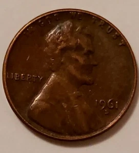 1961 D LINCOLN Error Penny - See D MINT MARK, HAIR, LETTERS CLOSE TO RIM ++ - Picture 1 of 9