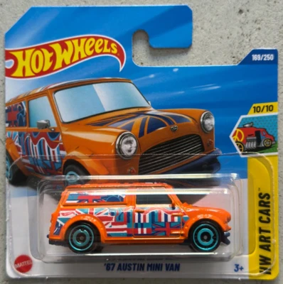 Hot Wheels 67 AUSTIN MINI VAN with Protector HW Art Cars cooper - Image 1 of 3