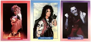 ALICE COOPER 3 Brockum RockCards 1991 USA 1st ED. CARDS 34Yrs! RARE VINTAGE - Foto 1 di 7