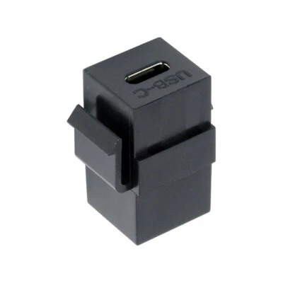 USB2.0 USB-C Female to Type-C Female Extension Keystone Jack Coupler Adapter - Image 1 of 4