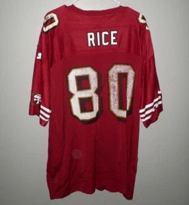 SAN FRANCISCO 49ERS old-school Jerry Rice football jersey Starter beat-up 2XL - Picture 1 of 2