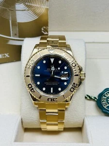 Rolex Yacht-Master 18K Yellow Gold Blue Dial 40MM 16628 - Picture 1 of 11