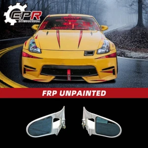 For Nissan 350Z Z33 03-08 (LHD) 2pcs Side Aero Rearview Mirror FRP Unpainted - Picture 1 of 12