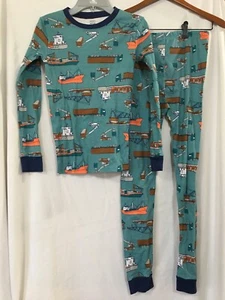 New Carter's Boys Dragon Construction Pajama set 2 pc Snug Fit long sleeve 12,14 - Picture 1 of 4